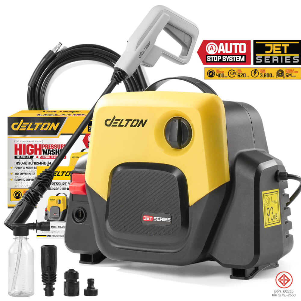 เครื่องฉีดน้ำแรงดันสูง DELTON รุ่น KR-99U-JET 400 บาร์ 3800 วัตต์